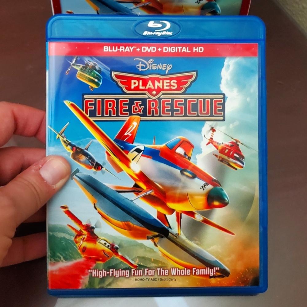 Disney's Planes Fire and Rescue Blue Ray and DVD